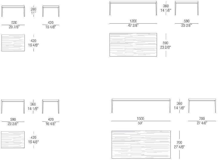 MisuraEmme Прямоугольный деревянный журнальный столик Atelier sun-id-1372101 - Вид №2