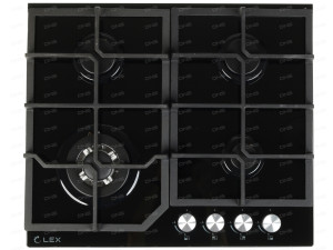 1074227 Газовая варочная поверхность LEX GVG 640-1 BL