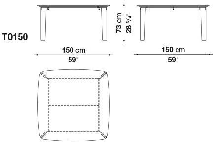 B&B Italia Прямоугольный стеклянный стол Oskar sun-id-1403869 - Вид №5