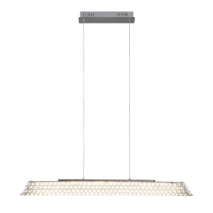 Светильник подвесной светодиодный Azhur 90075/1, 15 м², белый свет, цвет хром