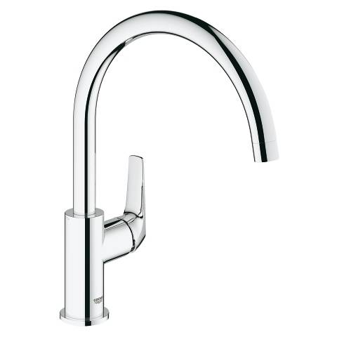 Смеситель для кухни GROHE BauFlow, высокий излив, хром (31538000)
