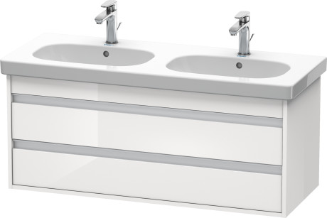 KT664905151 Тумбочка подвесная Ketho #KT6649 1150 x 455 мм Сосна коричневая, декор Duravit - Вид №2