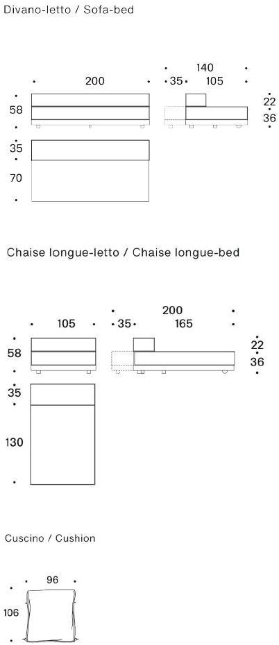 Saba Italia Диван-кровать из ткани sun-id-1419584 - Вид №8