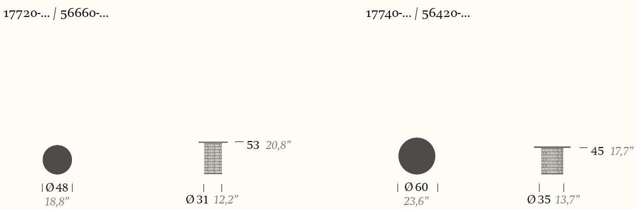 Kettal Сервисный стол из алюминия Mesh #17720/56660 - Вид №8