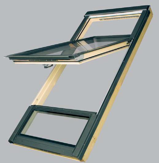 Откидное мансардное окно Finestra con asse di rotazione decentrato Santreyd sun-id-1407190 - Вид №3