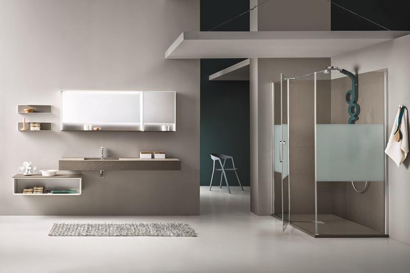 ARBLU Душевой уголок угловой с распашной дверцей Dedalo sun-id-1424205 - Вид №1