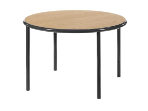 Деревянный круглый садовый стол