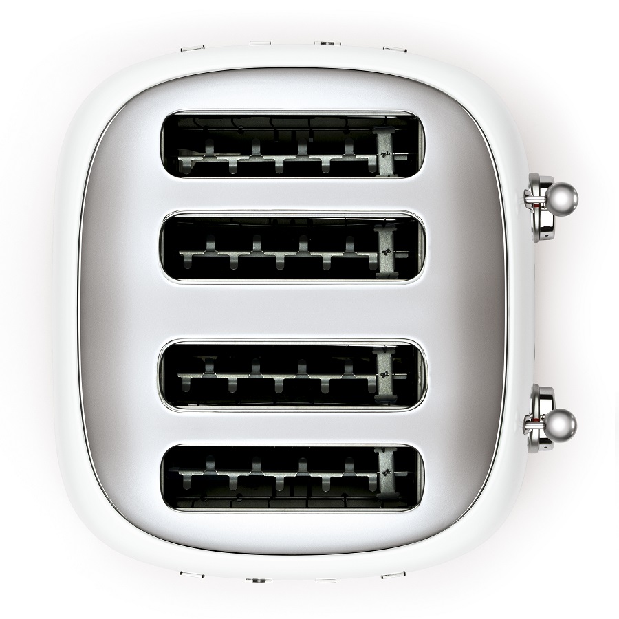 Тостер на 4 ломтика TSF03, белый Smeg TSF03WHEU - Вид №4