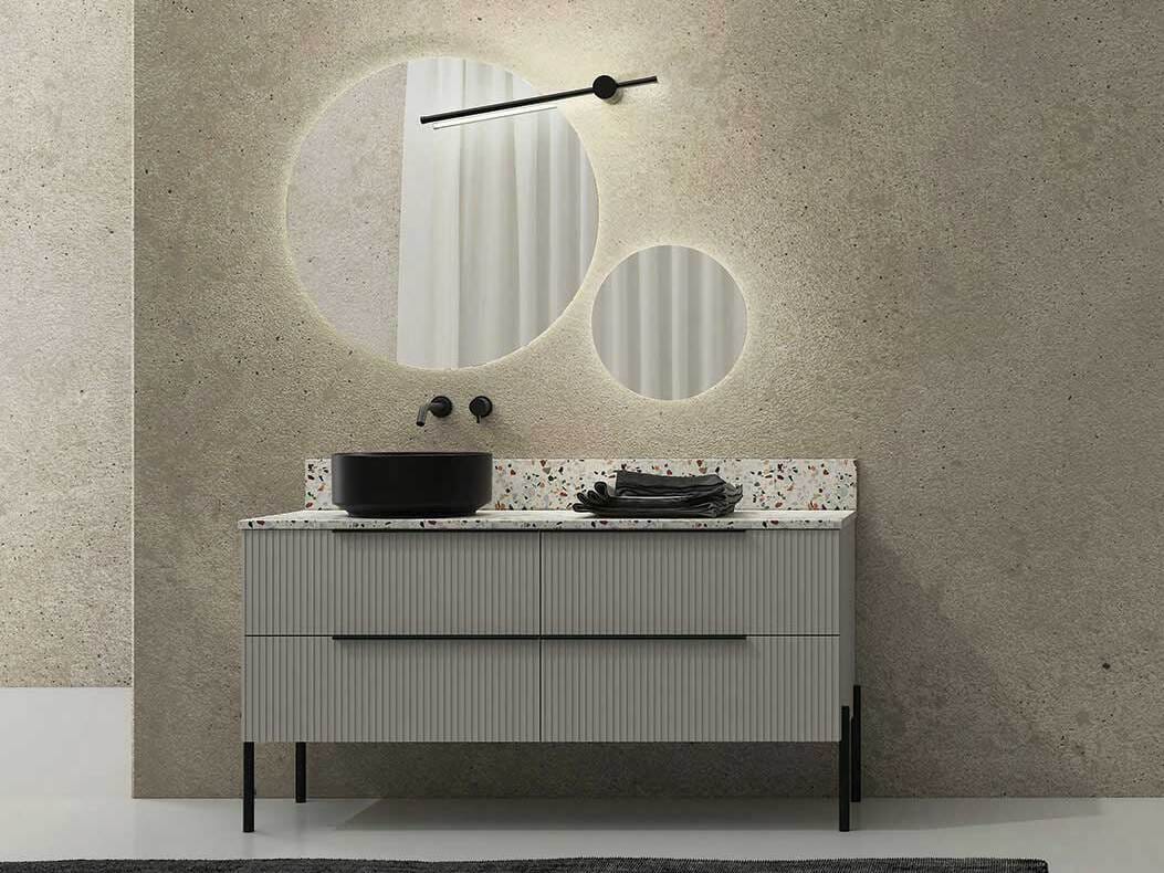 Деревянный напольный умывальник с ящиками LEGNOBAGNO Re-Stretch ARCH-00061863