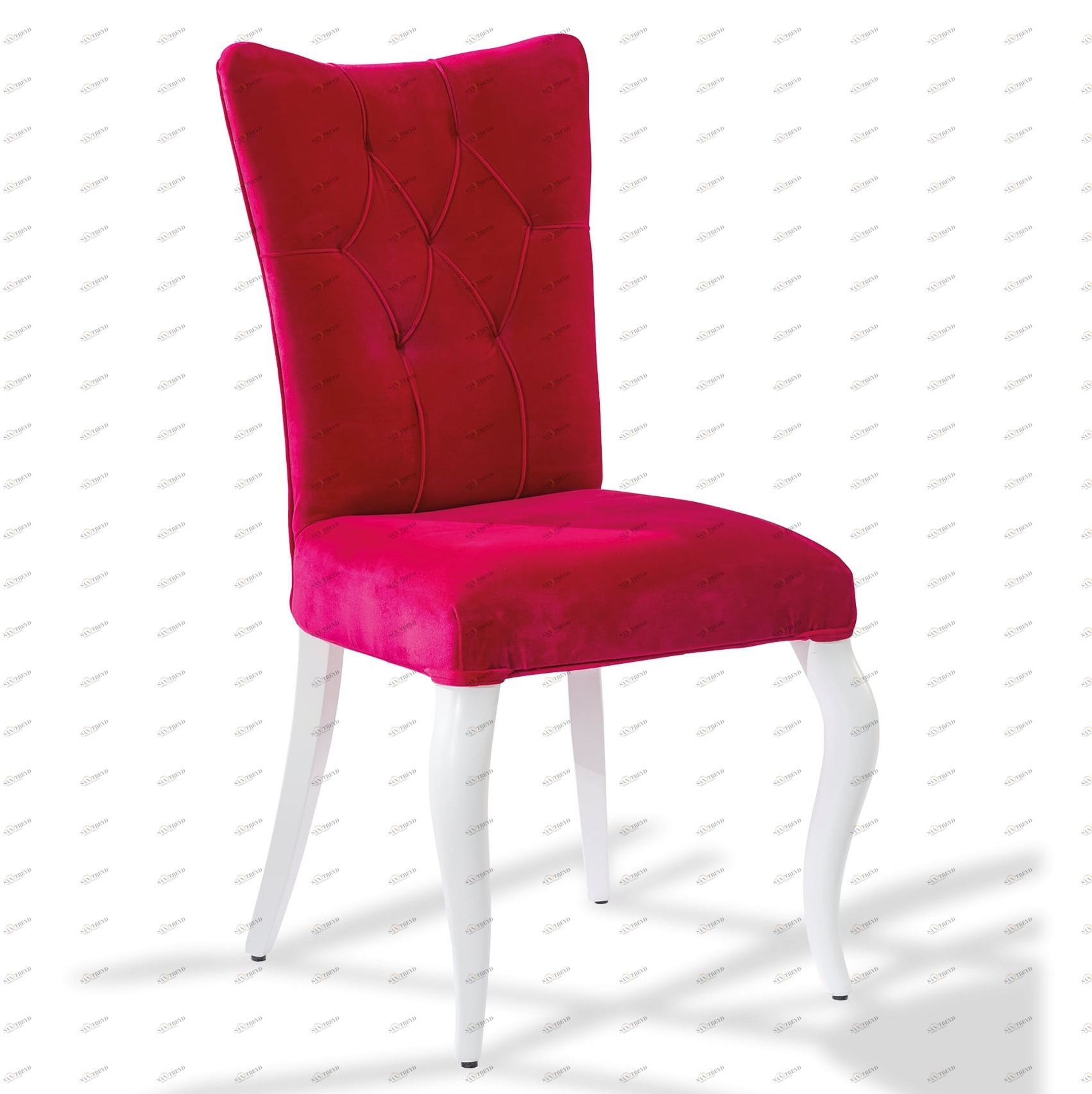 Стул с каретной стяжкой розовый Rosa CILEK YAKUT 00-3832549 Розовый Santreyd 