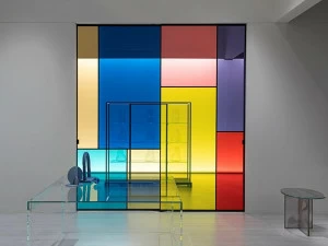 Glas Italia Стеклянная передвижная стена Sherazade