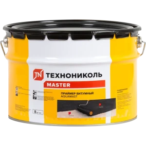 Битумный праймер ТЕХНОНИКОЛЬ AquaMast 8 кг для надежной гидроизоляции 13894226