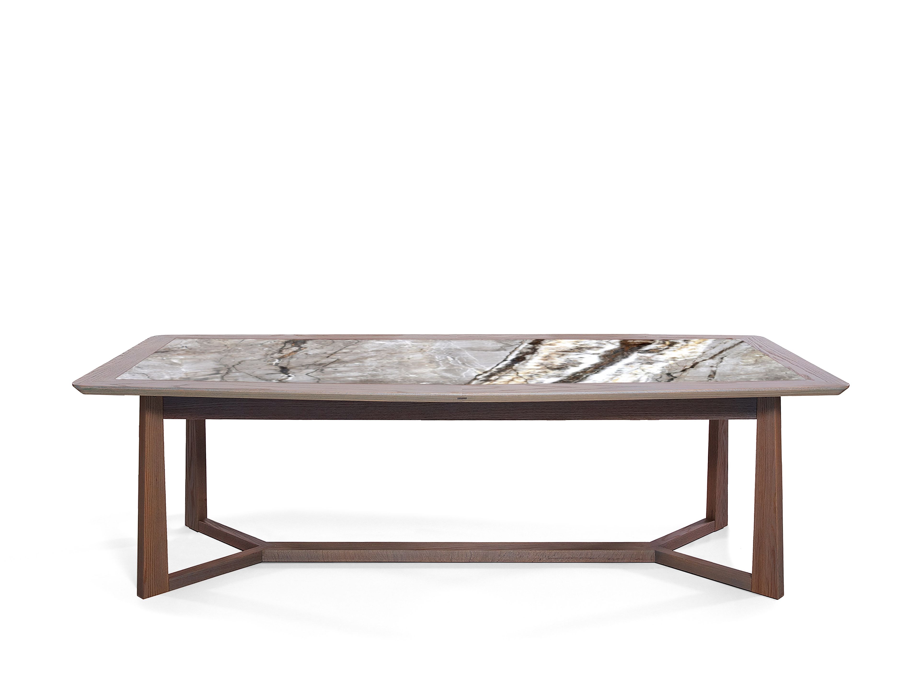 Деревянный прямоугольный обеденный стол с мраморной столешницей ABLE CHARISSA ARCH-00135363 - Вид №10