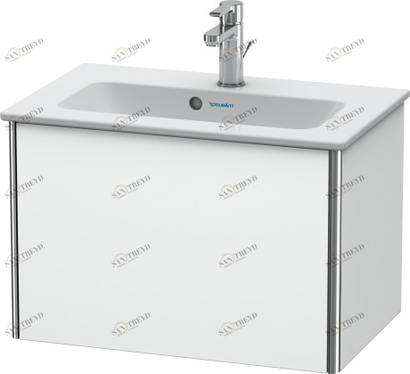 XS406501818 Тумбочка подвесная компакт XSquare #XS4065 610 x 388 мм Белый матовый, декор Duravit