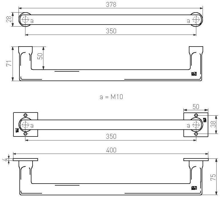 Dauby Бронзовая ручка Pure® 15207 - Вид №1