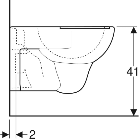 203045000 Подвесной унитаз настенный Белый Geberit  Германия  - Вид №4