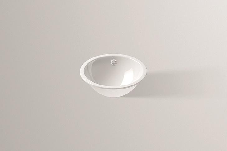 2001000000 Встраиваемая раковина, eb.k400, белая, proshield Alape серия K 