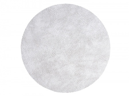 98929 HIPPO white-grey подстановочная салфетка круглая, диаметр 40 см, толщина 1,6 мм;LIND DNA 
