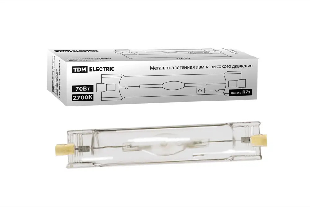 91749606 Лампа ртутная Tdm electric Sq0325-0011 RX7S 220 В 70 Вт туба с напылением 5600 Лм STLM-0931136