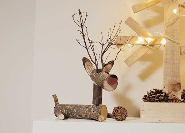 NS520 Сидящий олень Dekoraniaevents Navidad  - Вид №1
