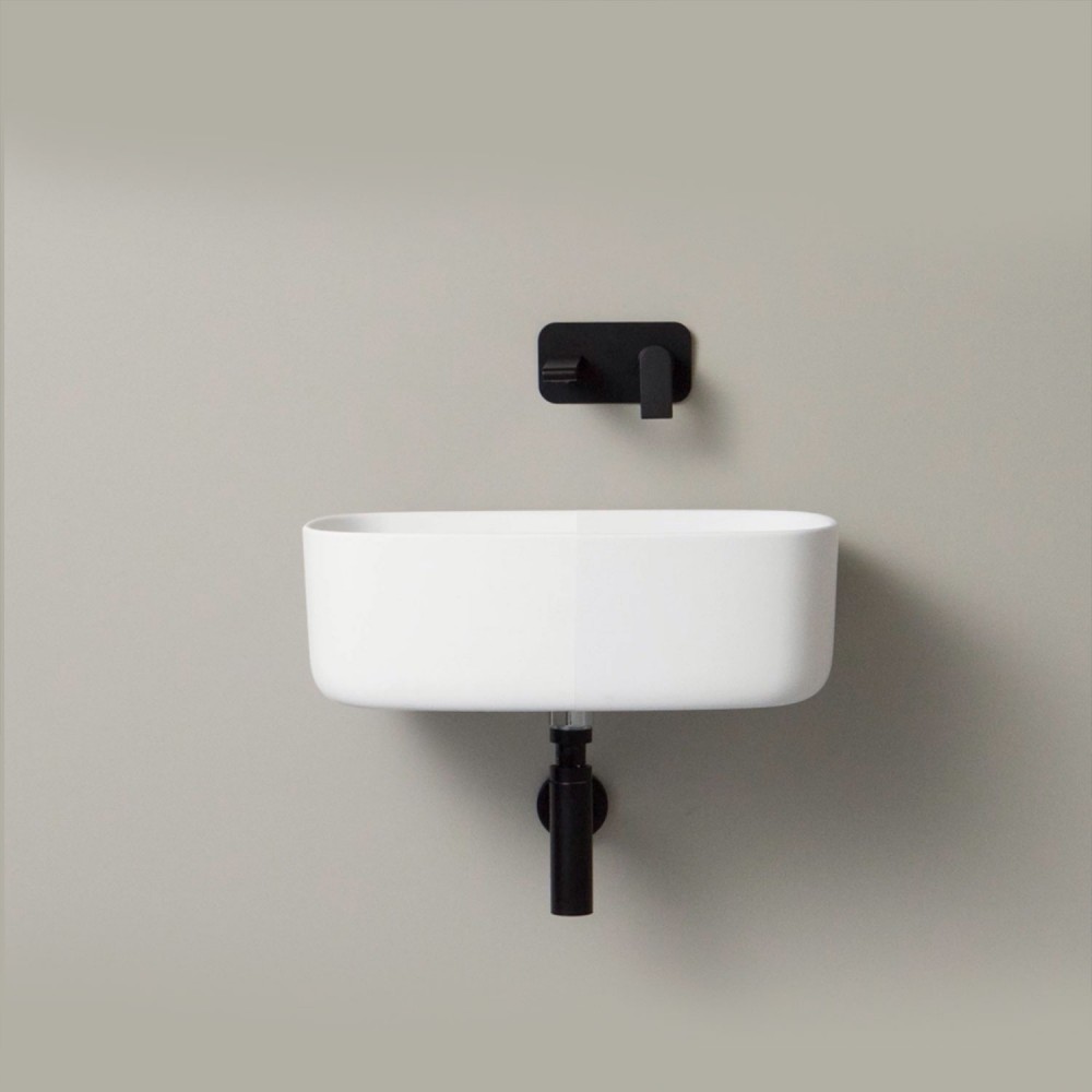 EVLACPBOU Подвесная раковина настенная прямоугольная EVER Life Design Bounce белая - Вид №2