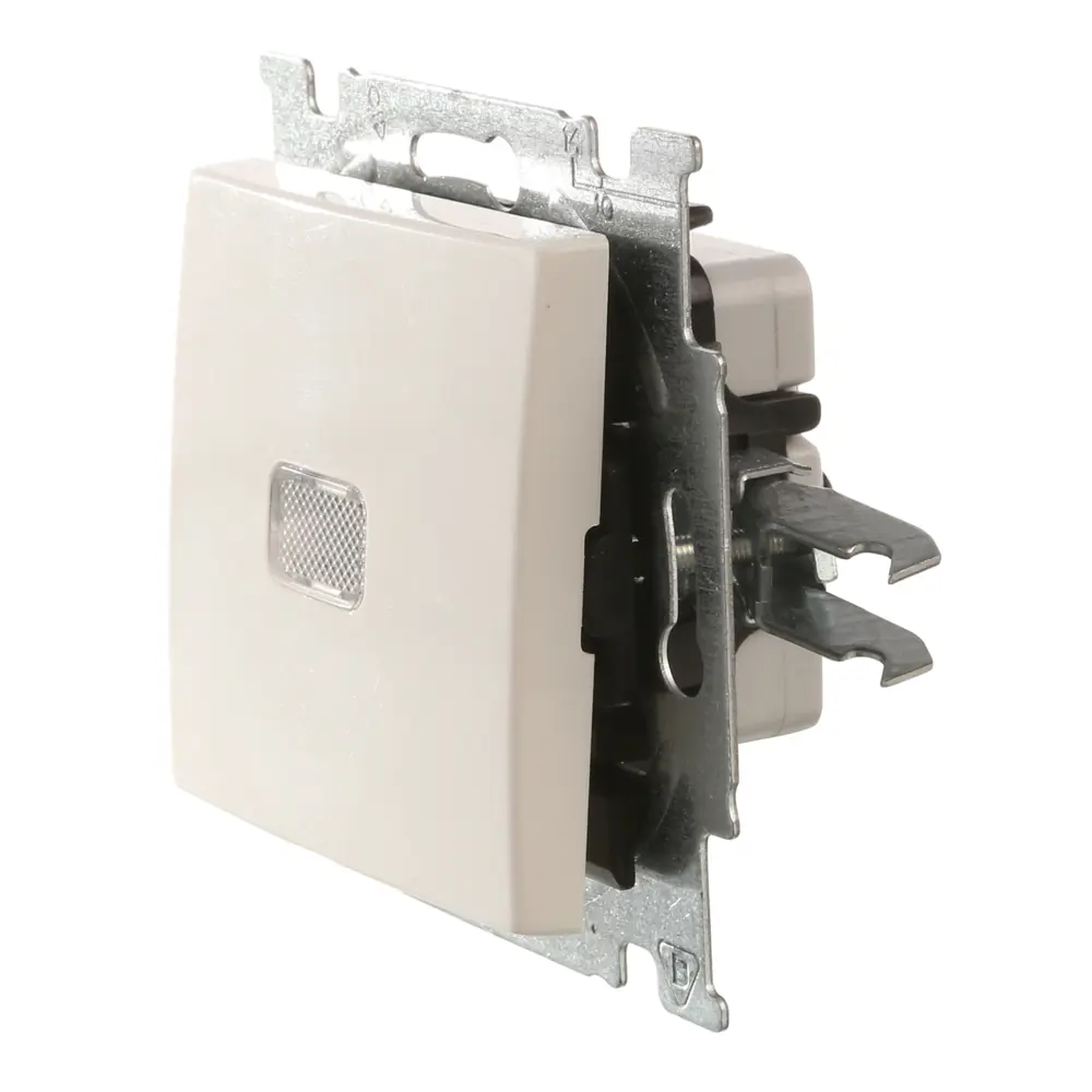 Выключатель встраиваемый ABB Basic 55 1 клавиша с подсветкой, цвет белый 13596309 STLM-2006676 Basic55 - Вид №2