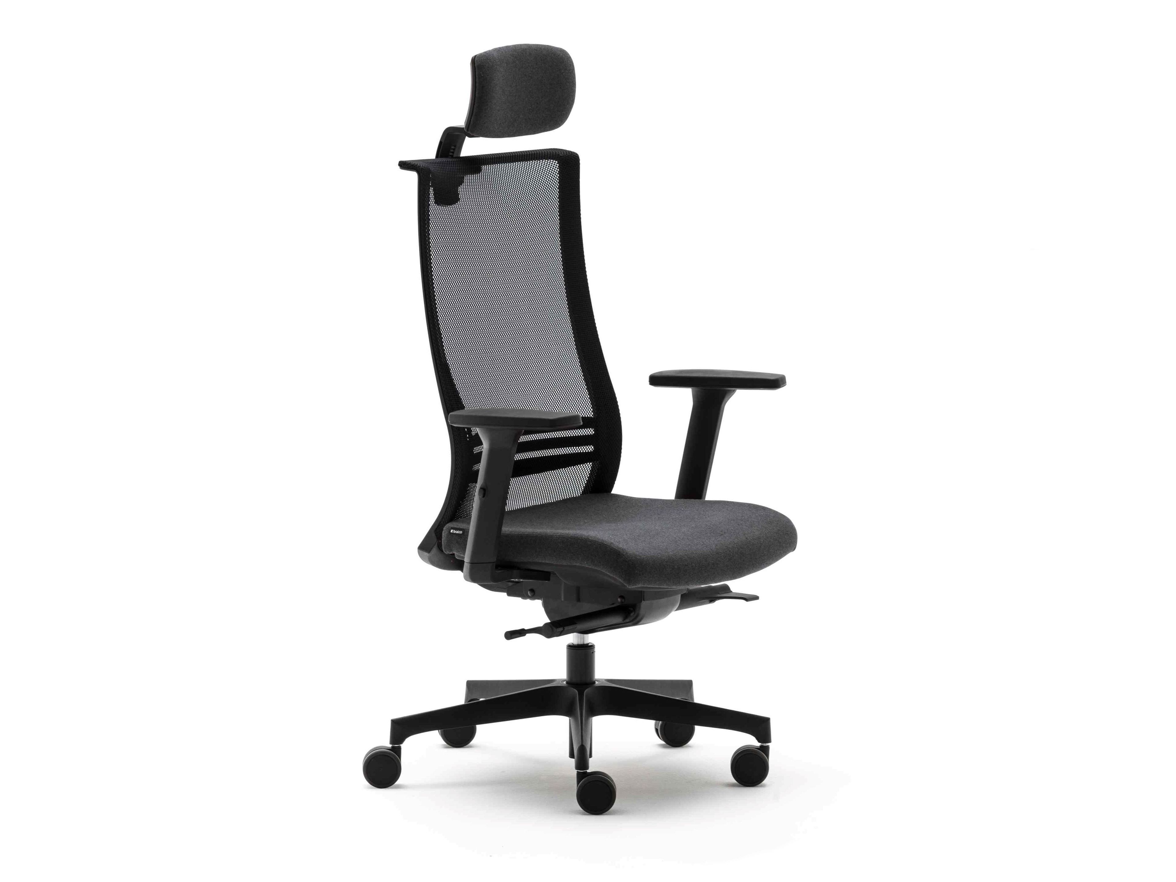 5 спиц ткань операционный офис стул с подголовником Bralco ARCH-00001702 - Вид №1