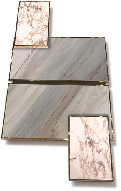 Longhi Прямоугольный мраморный журнальный столик Loveluxe Y 704 - Вид №7