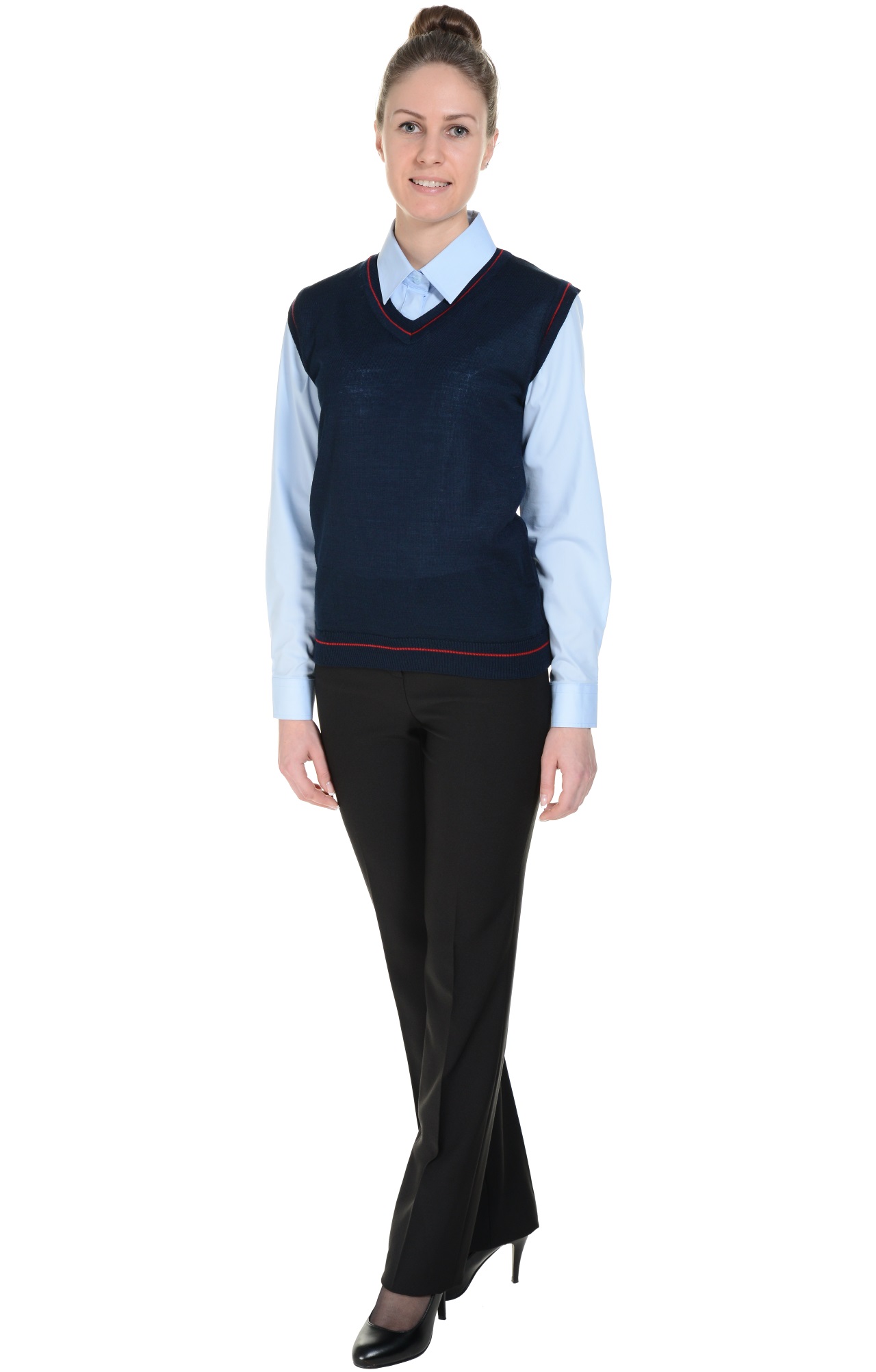 5042990 Жилет трикотажный женский в ассортименте  Одежда для официантов  размер 44-46 Спецодежда  - Вид №1