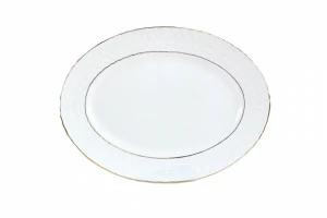 Блюдо овальное The snow Queen 20 см КОРАЛЛ THE SNOW QUEEN 029618 Белый