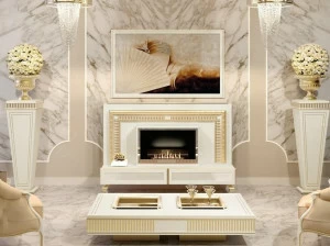 Vismara Design Моторизованная деревянная тумба под ТВ с системой управления кабелями Classic