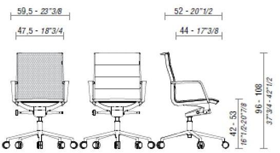 ESTEL GROUP Вращающееся офисное кресло с 5 спицами Aluminia sun-id-1345375 - Вид №5