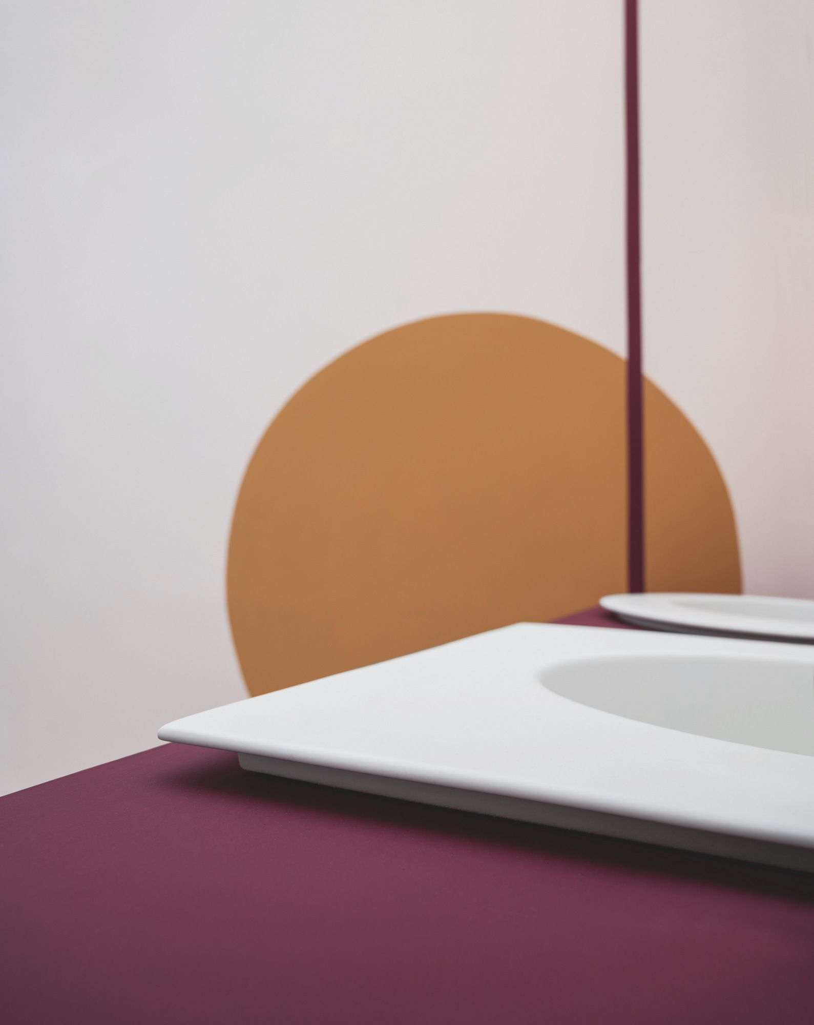 Квадратная раковина с керамической круглой ванной Axa Skyland ARCH-00059272 - Вид №3