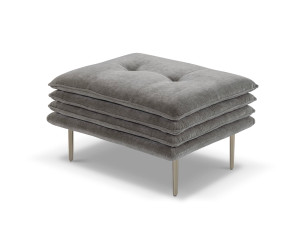 Прямоугольный пуф из ткани