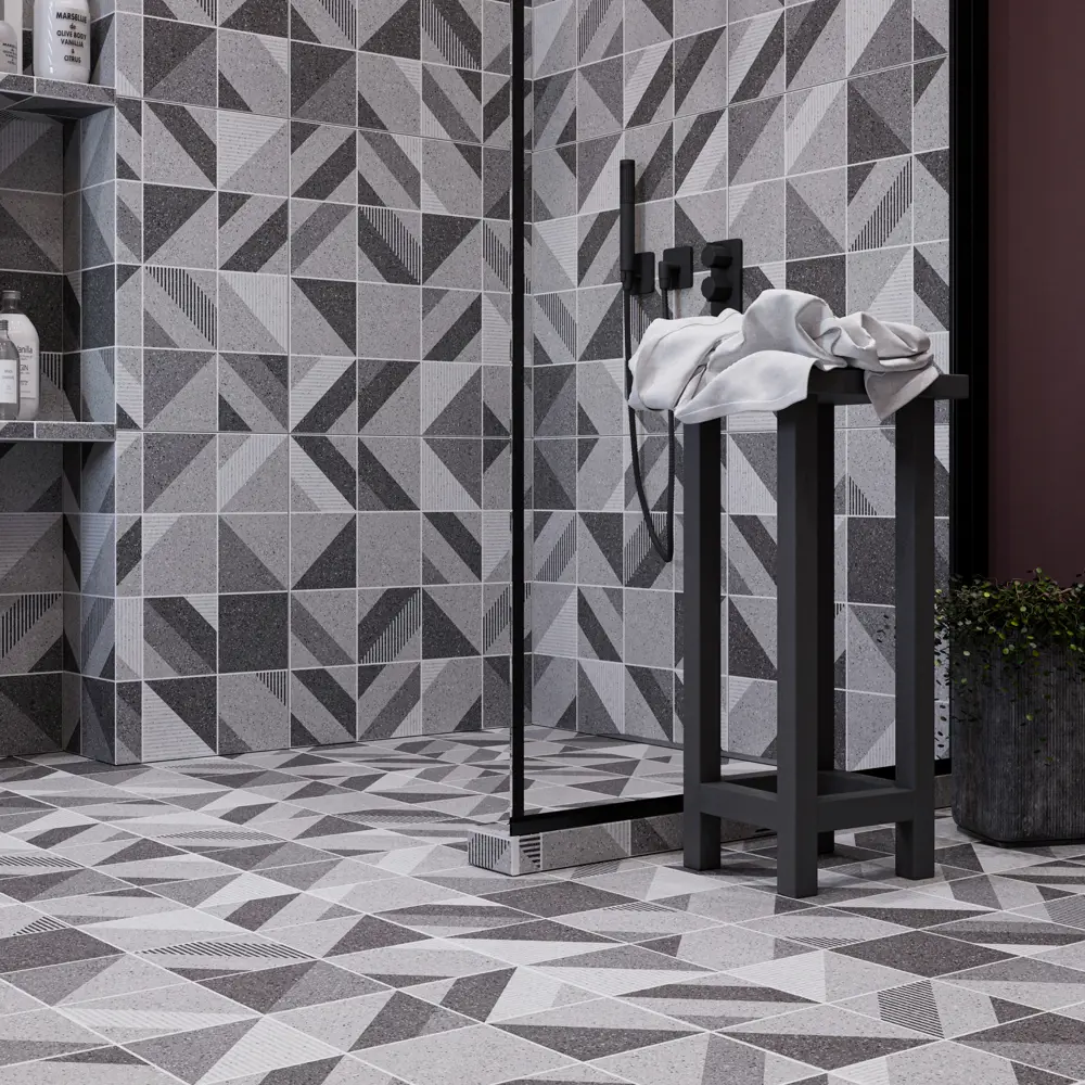 Глазурованный керамогранит Abgres Urban Decor 60x60 см 1.44 м² матовый цвет серый 89461884 STLM-2051204 Santreyd - Вид №3
