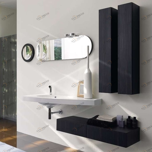 Комбинация ванной комнаты SY19 в отделке mineralmarmo/Ebano MILLDUE SYMI SYMI19