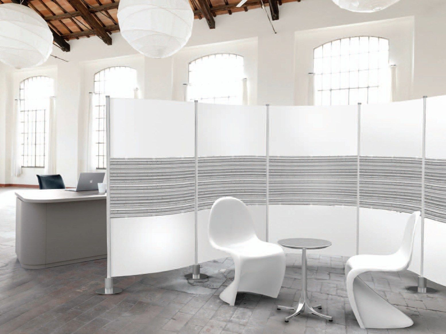 ПВХ модульная отдельно стоящая офисная перегородка Slalom ARCH-00039324 - Вид №5