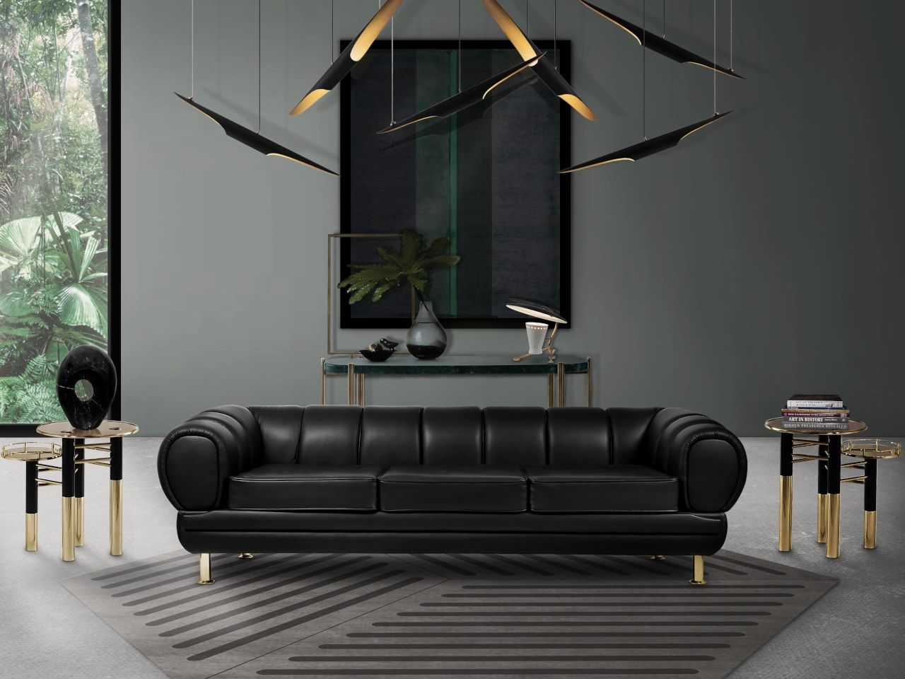 Железный подвесной светильник Delightfull Coltrane ARCH-00101809 - Вид №3