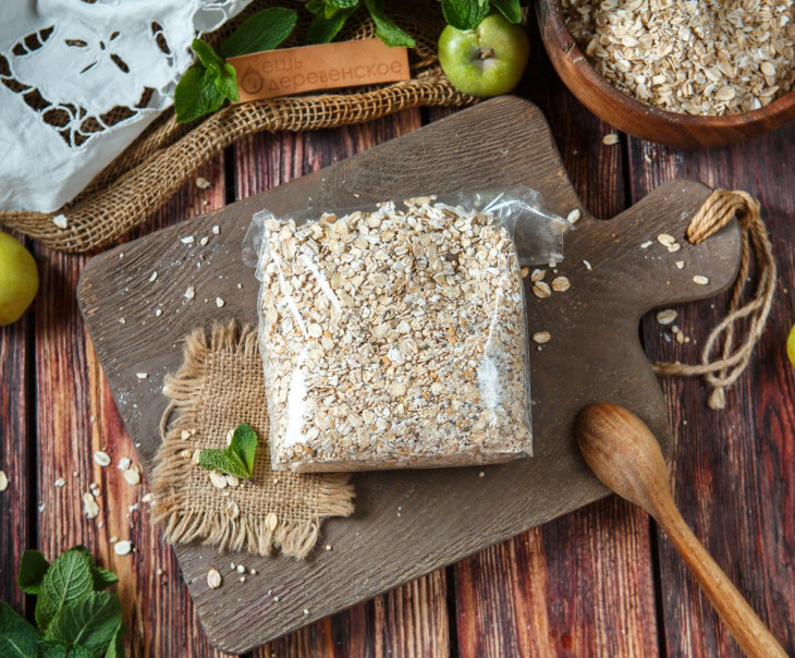 6061 Овсяные хлопья с яблоками_250 г. Вкусляндия  - Вид №3