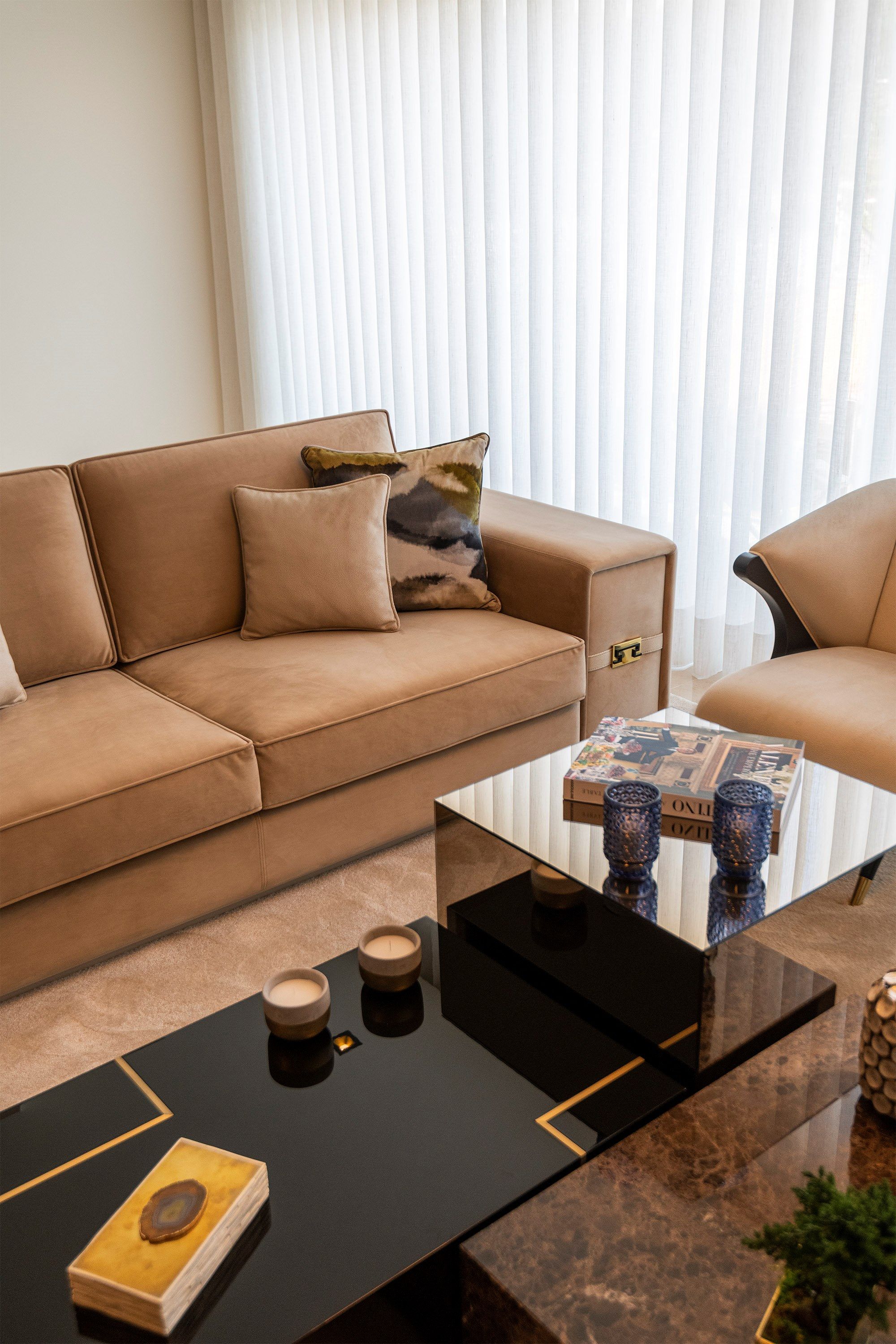 3-местный бархатный диван Stylish Club Sublime ARCH-00139992 - Вид №12