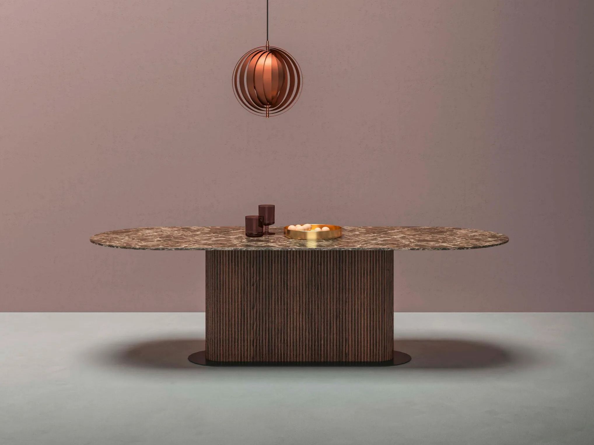 Прямоугольный обеденный стол из массива дерева Alf DaFrè Rigadin ARCH-00014772 - Вид №2