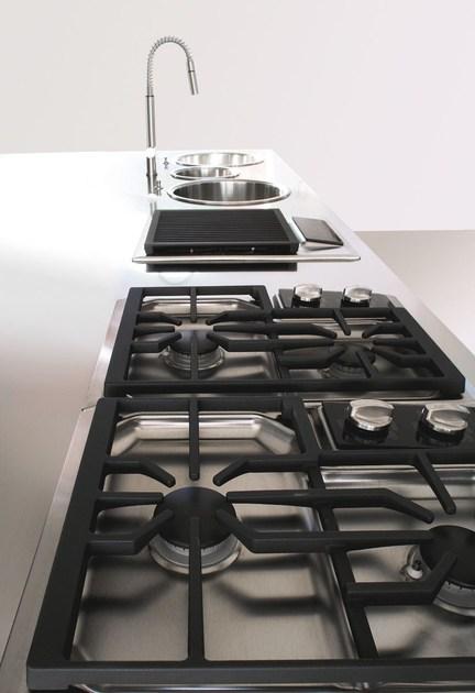 Xera by Arex Кухня из нержавеющей стали с островом sun-id-1378492 - Вид №5