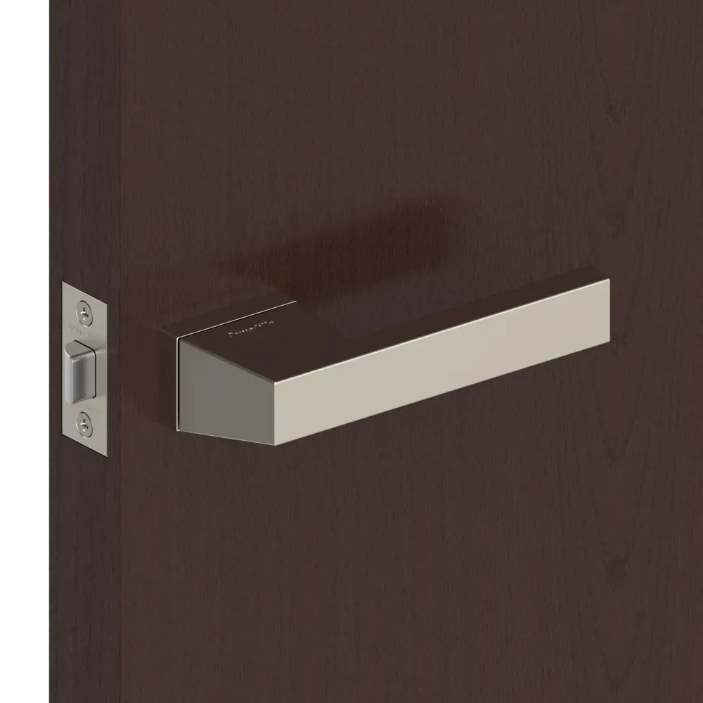 Ручка дверная Armadillo Brick UCS без запирания ЦАМ гальваническое покрытие цвет матовый никель STLM-2047231 - Вид №5