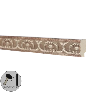 Молдинг настенный полистирол Decomaster 158-127 золотой 10x18x2000 мм