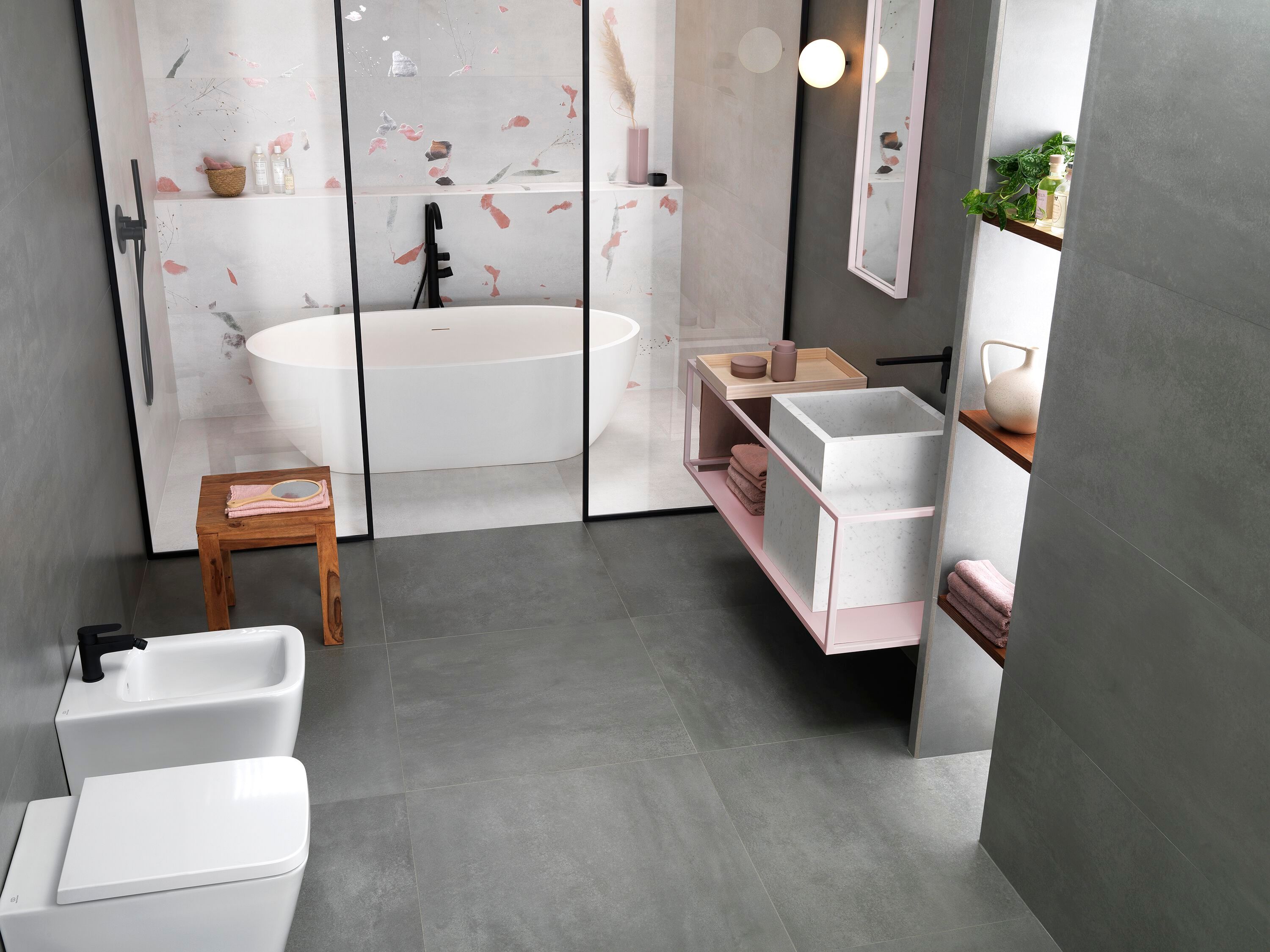 Белая паста с эффектом цемента и декоративная коробка FAP ceramiche Ylico ARCH-00073672 - Вид №6