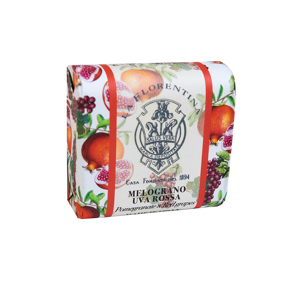 245002 Туалетное мыло коллекция Фруктовые сады Гранат и Красный Виноград La Florentina 