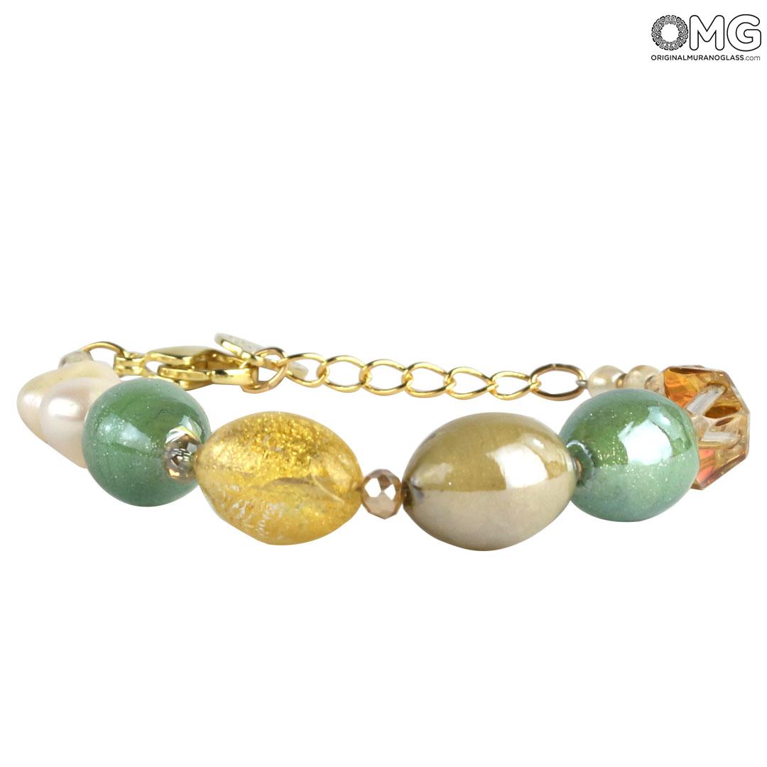 4463 ORIGINALMURANOGLASS Браслет Морской песок - Коллекция Antica Murrina - муранское стекло Original Murano Glass OMG 19 см  - Вид №1
