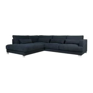 Диван угловой Brandon, левосторонний, черный