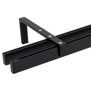 Двухрядный настенный карниз ORBIS Mini 240 см черный металл 89430880