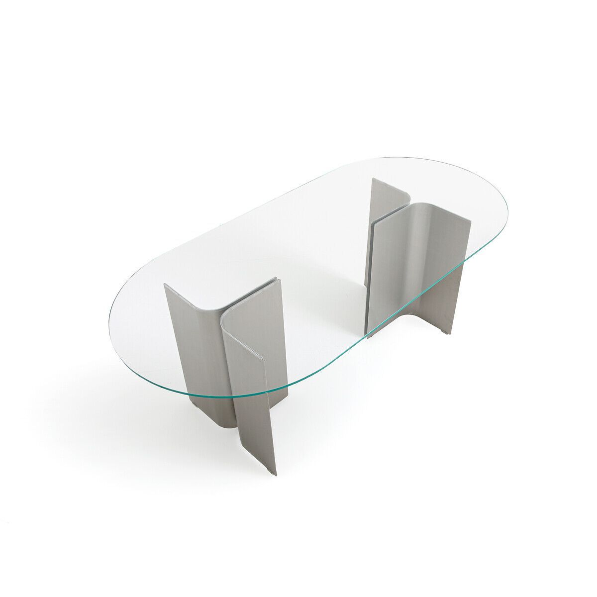 Стол из нержавеющей стали и стекла AMPM Gira ARCH-00136064 - Вид №2